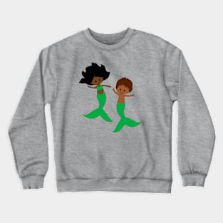 Brother and Sister Mermaids Crewneck Sweatshirt